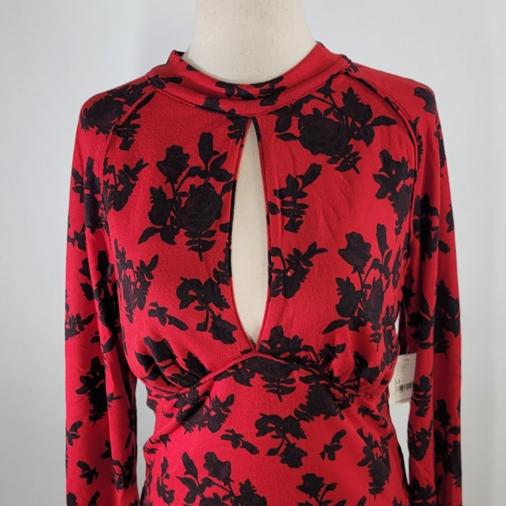 FREE PEOPLE dinner party keyhole top Sz M NEW - Picture 3 of 9